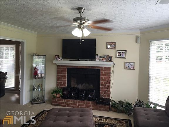 Brick Fireplace in Great Rm