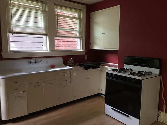 Kitchen with gas stove