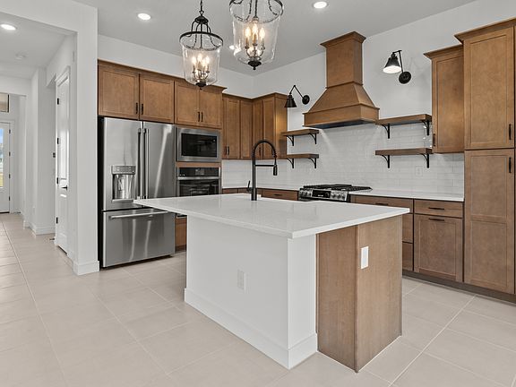 Kitchen with matte black accents