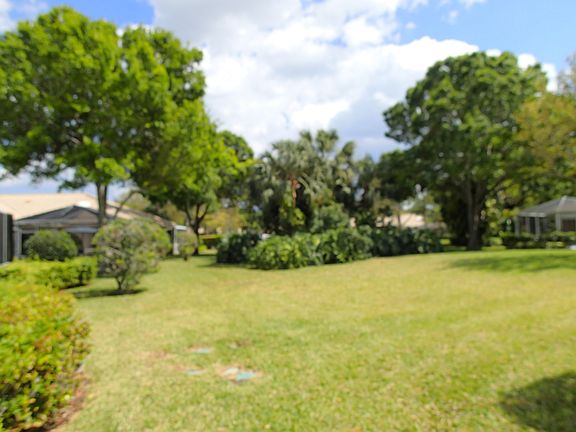 Green space views from patio