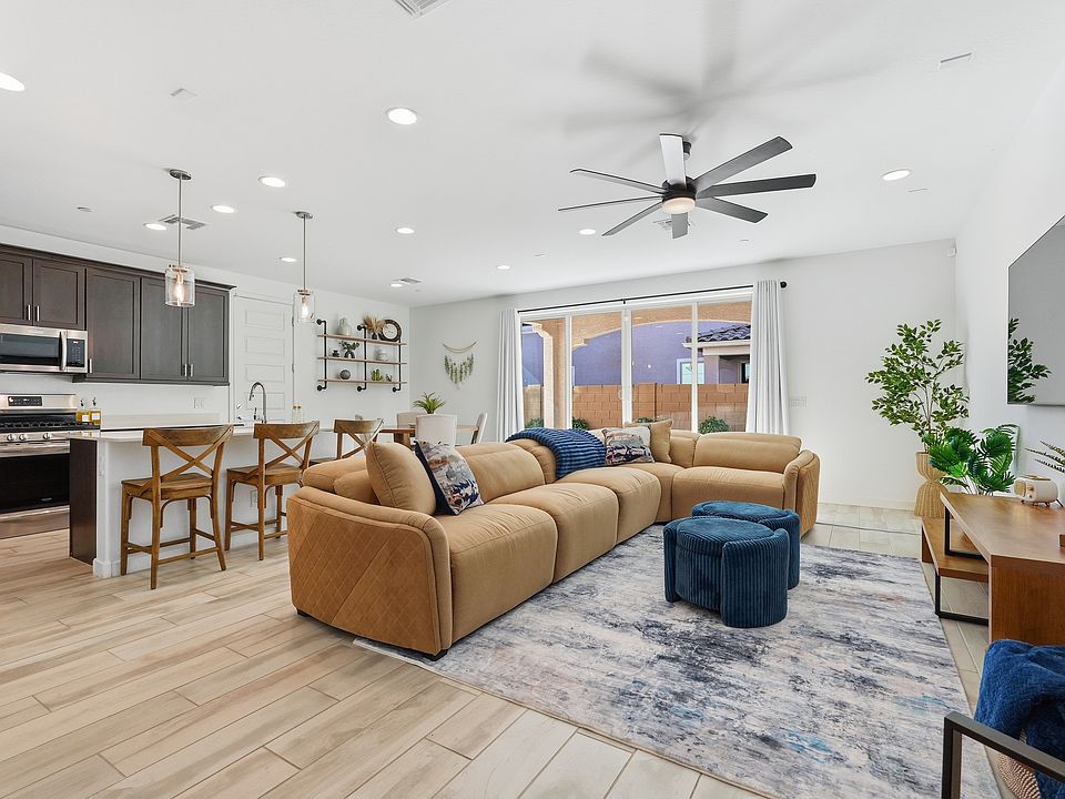 Open layout with modern furnishings