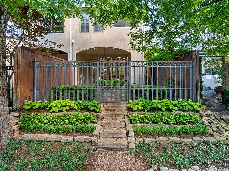 Gate with direct access to the Katy Trail