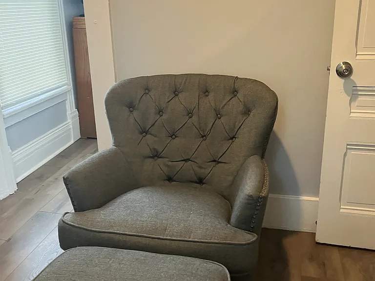 Office with lounge chair