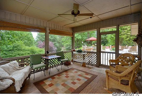 Screened patio off decks
