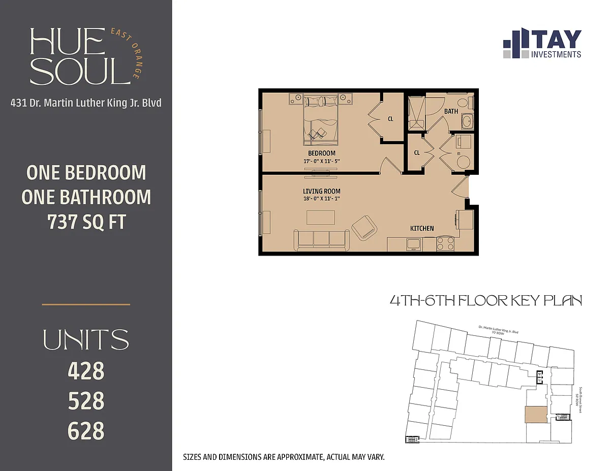 Floor plan 1B1B-G