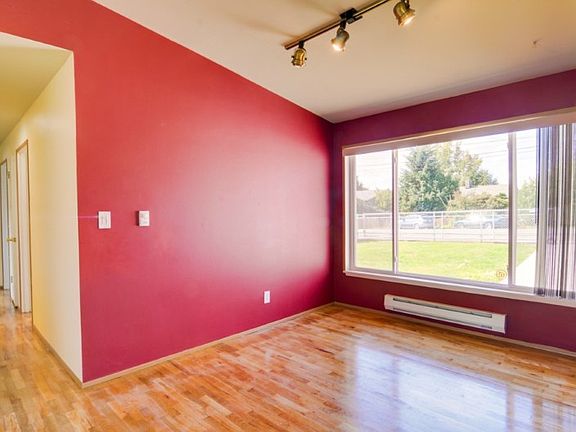 The sweet dining area is ready to host your friends and family for a warm meal.