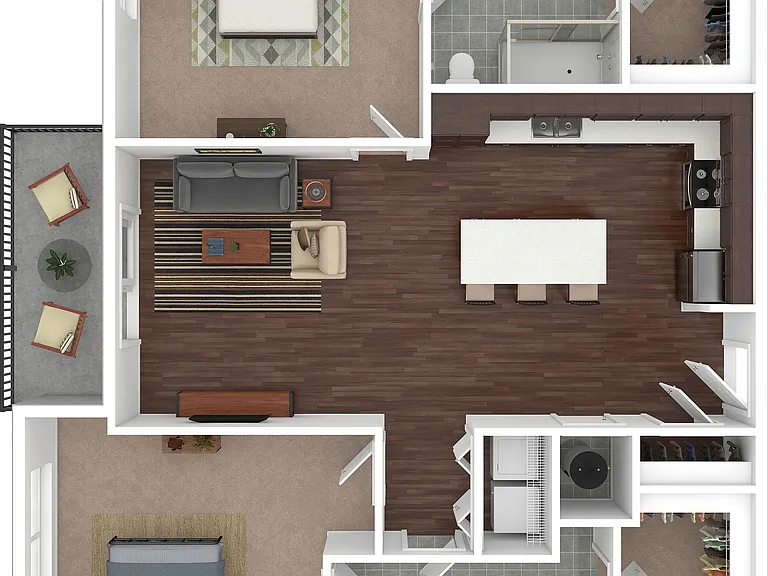 B1 3D Floor Plan B1 3D Floor Plan