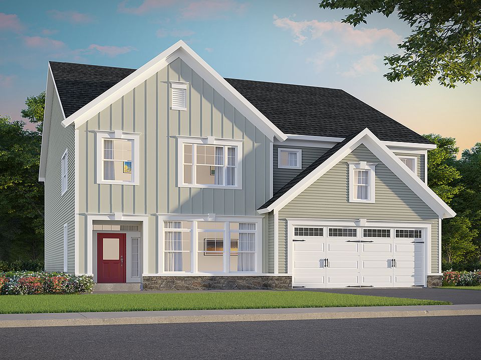 Elevation 1 of the Beckham a home design at Lakeside at Trappe by Brookfield Residential