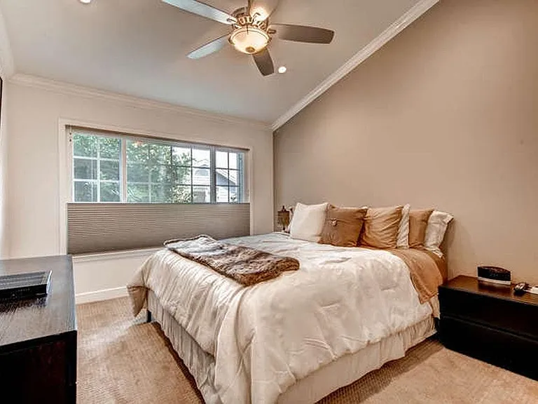 Master Bedroom with King Bed, blackout shades, triple pane g