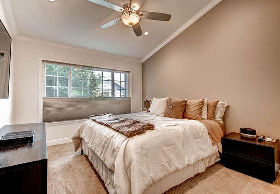 Master Bedroom with King Bed, blackout shades, triple pane g