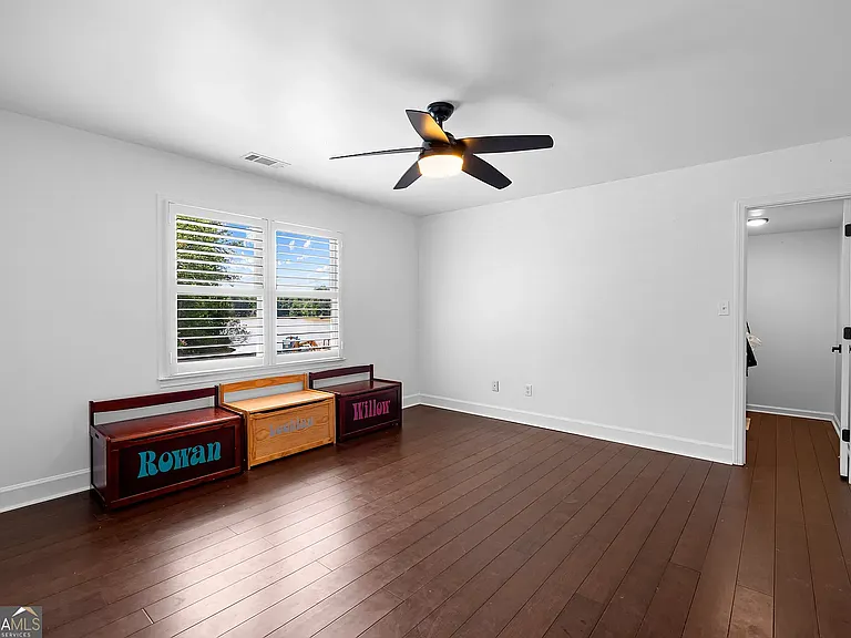Second floor front bedroom with closet
