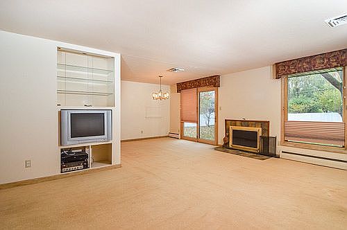 Living room and dining room 