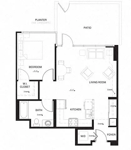 Floor plan 1Q w Balcony Renovation 2