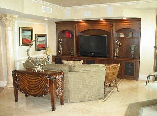 Custom Wood Entertainment Center