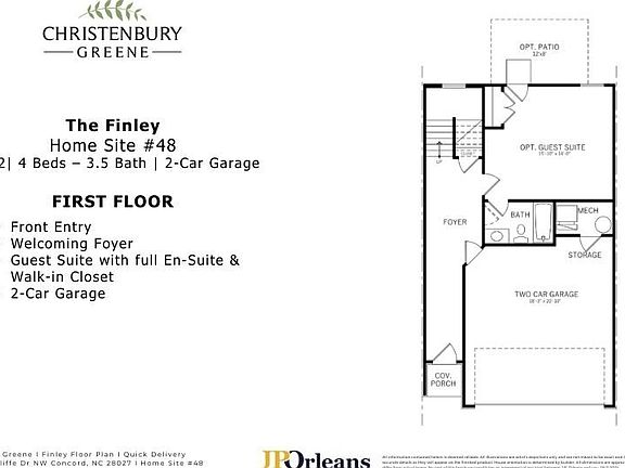 Finley Front Entry Floorplan 2