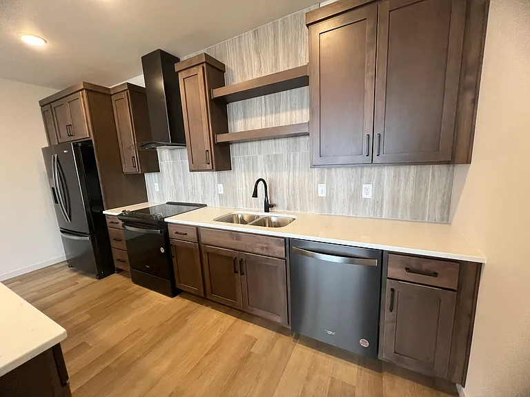 Entry Kitchen Living