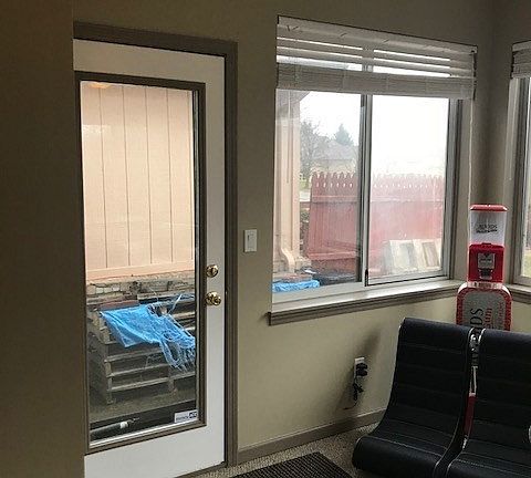 Door leading to private patio