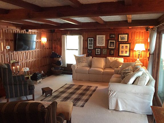 Family rm w/ wood burn fp