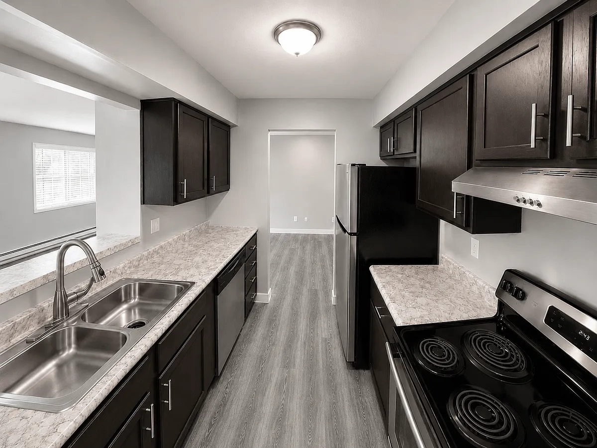 Floor plan Two Bedroom One Bathroom - 862 Sq. Ft.