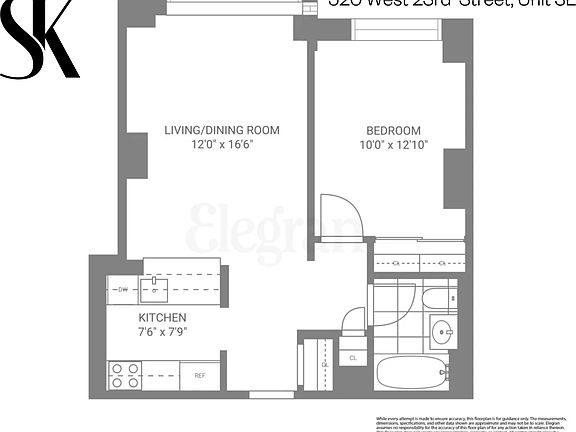2nd image of 520 W 23rd St APT 3E