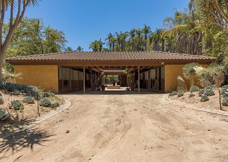 Driveway and front of house and stables