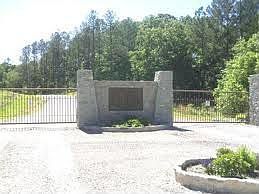 1 of 2 gated entrances to the community