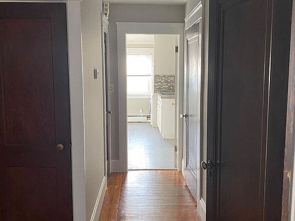 Hallway leading to kitchen now