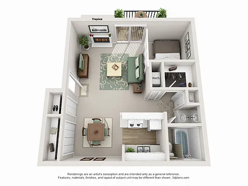 Floor plan Studio