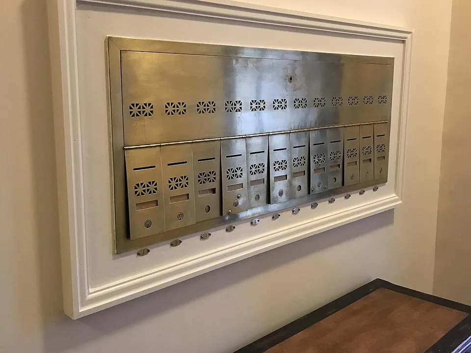 Mailbox in front lobby