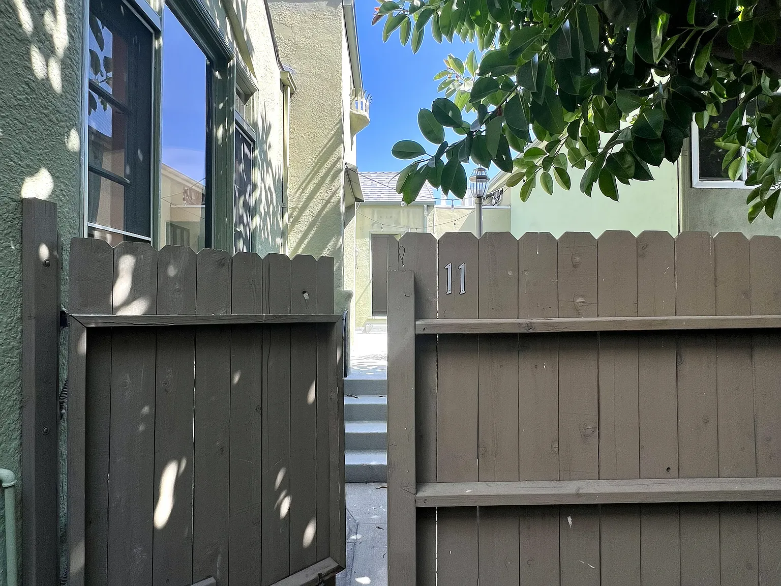 Privacy fence for patio area