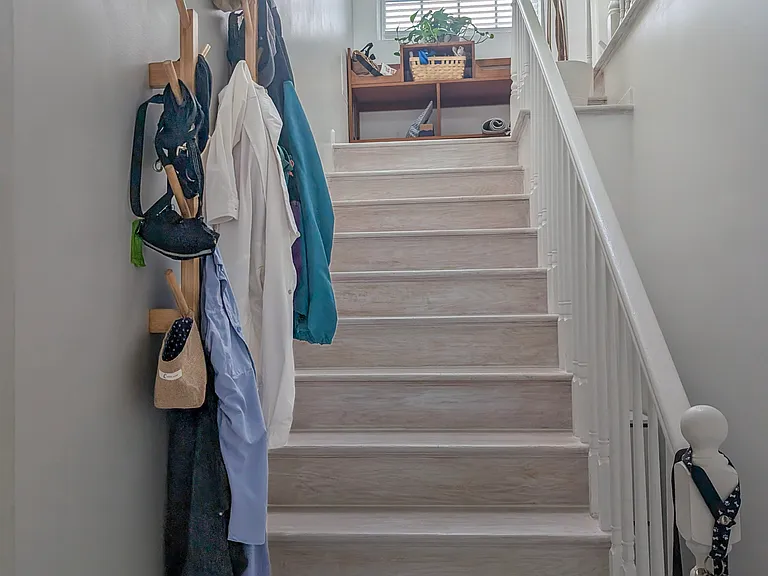 Apartment entrance and steps