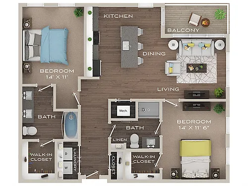 Floor plan Bellevue