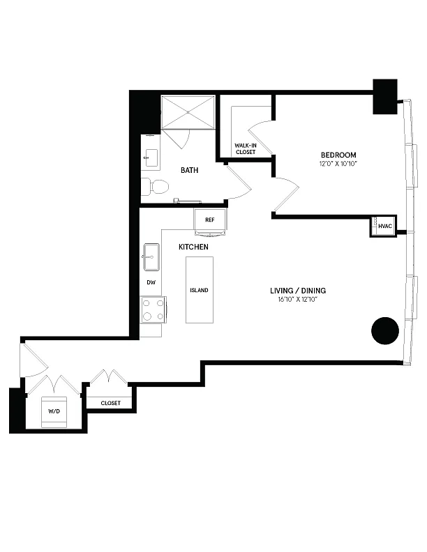 Floor plan 1 Bed/1 Bath-07-08