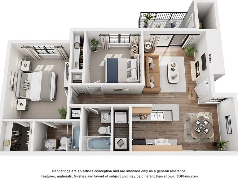 Cedar Floor Plan | 2 Bedroom Apartment in Millcreek | 890 sq ft | Cottonwood Apartment Homes Cedar Floor Plan | 2 Bedroom Apartment in Millcreek | 890 sq ft | Cottonwood Apartment Homes