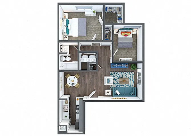 Floor plan B1 Renovated