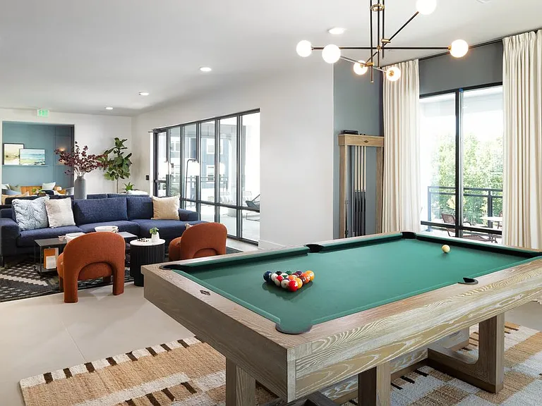 Lounge with billiards