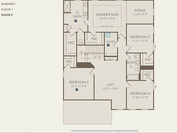 Continental II Floor Plan, Quick Move-In Home, Floor 2