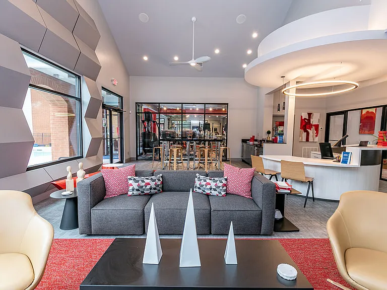 Resident Lounge with Media and Coffee Station.