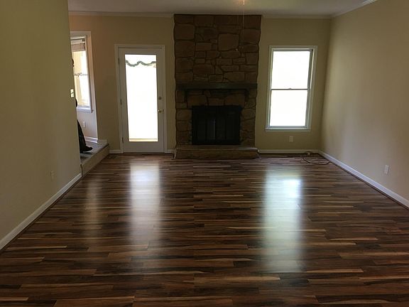 Living room with fireplace