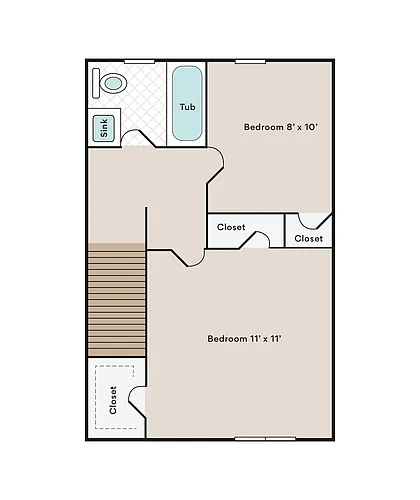 Floor plan Lafayette Townhouses