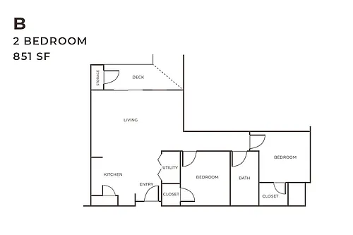 Floor plan 2X2 B