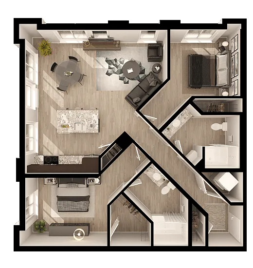 Floor plan D4h
