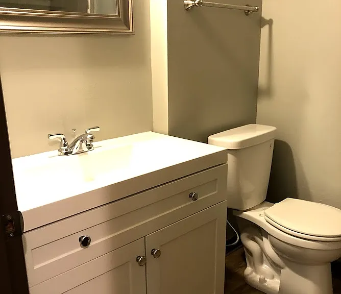 Fresh/updated - bathroom with new vanity & toilet