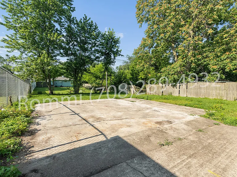 Patio in Backyard