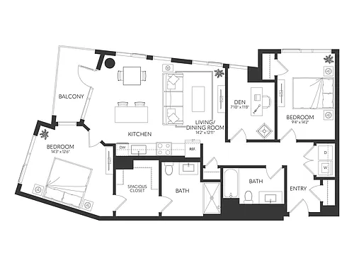 Floor plan B11DH
