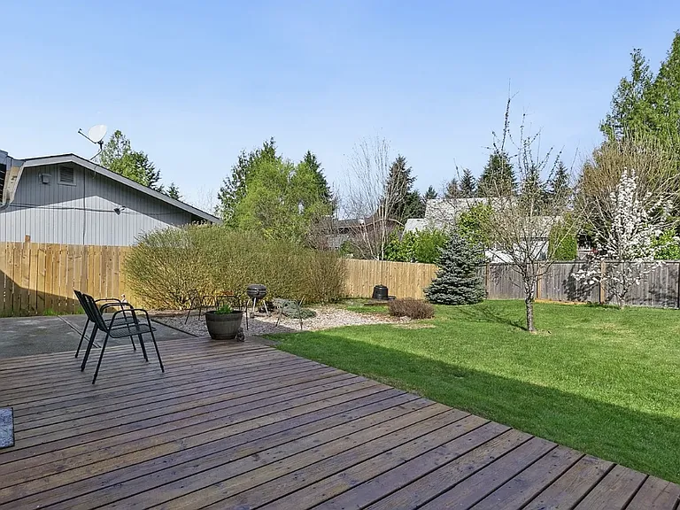 Patio off the lower level bedroom.