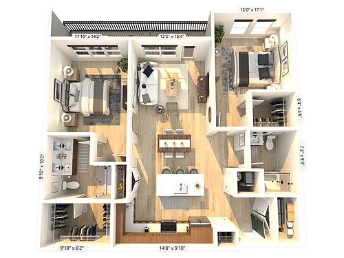 Floor plan C1-1G