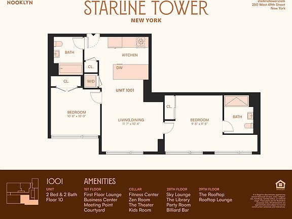 2nd image of 250 W 49th St #1001