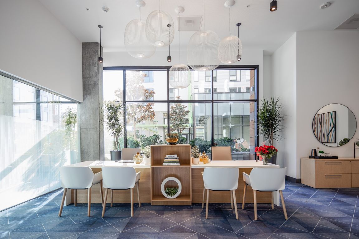 A welcoming and modern leasing office designed to make a lasting first impression.