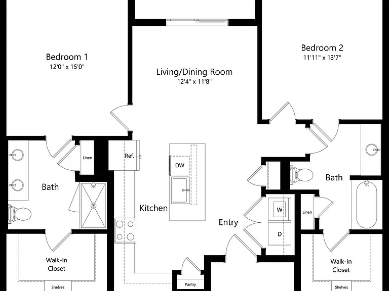 2BALT2 floor plan Alta Rise